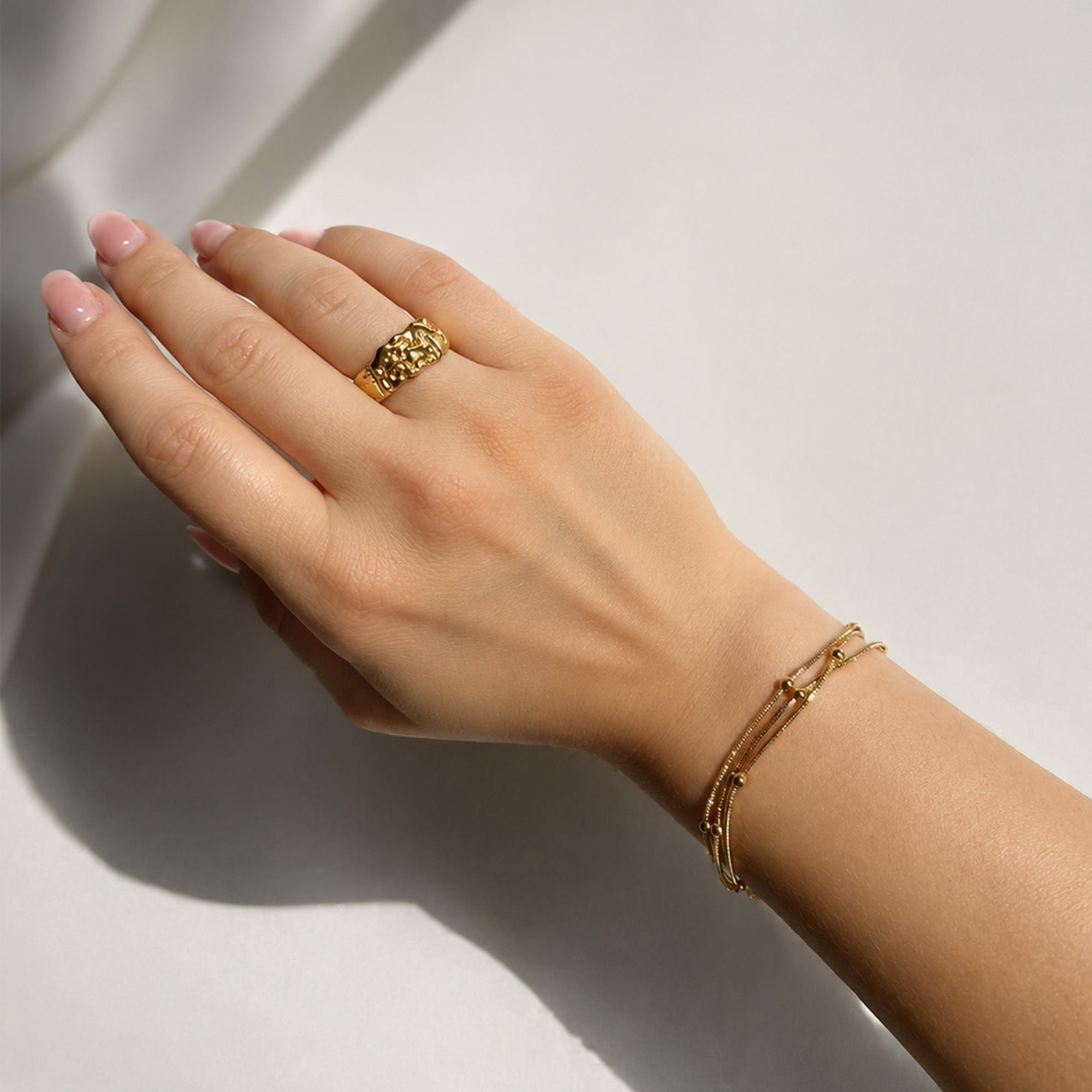 Gold stainless steel bracelets collection — Tamola Jewellery