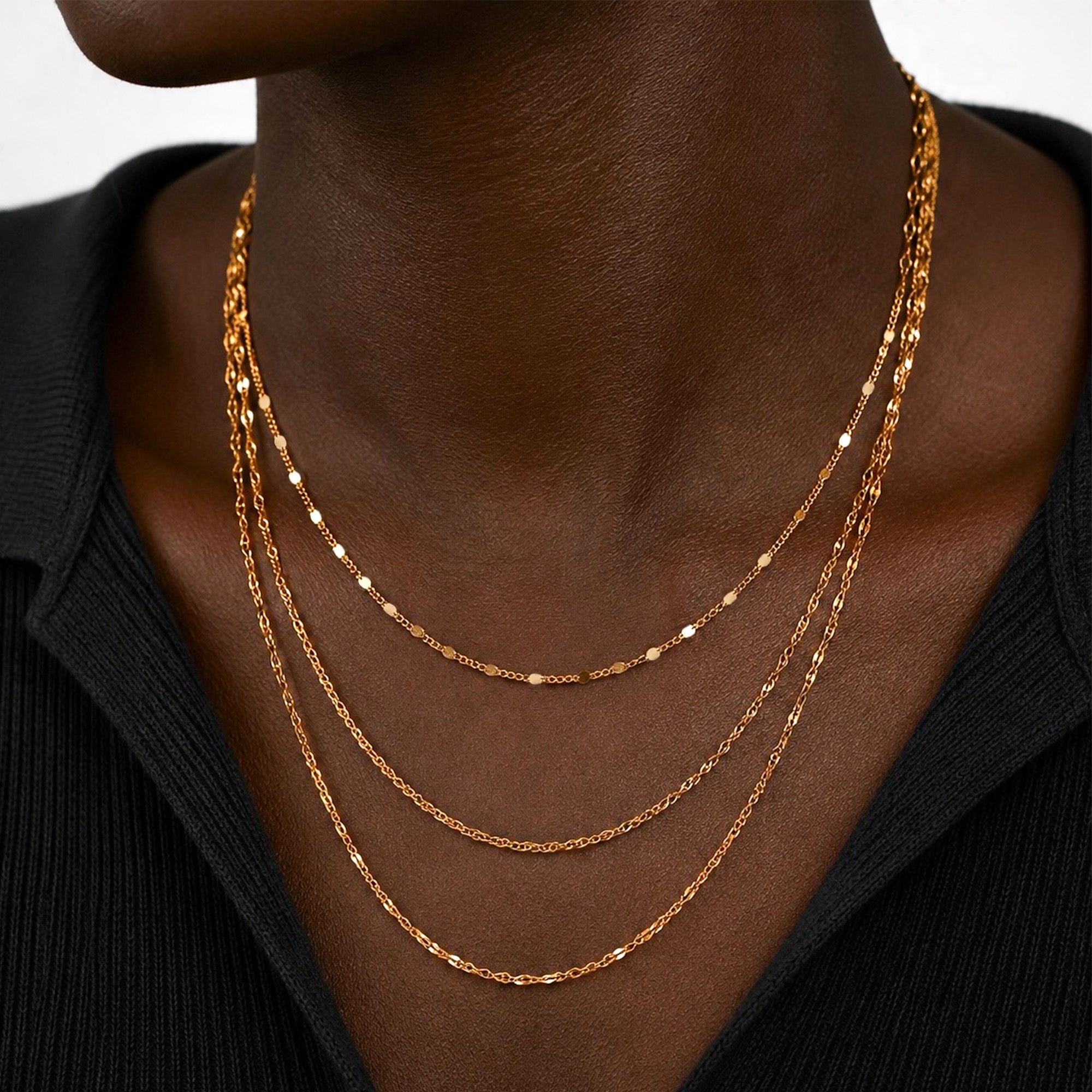 Gold stainless steel necklaces collection — Tamola Jewellery