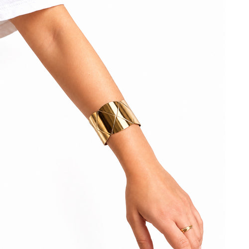 Astrid Faceted Cuff Bracelet