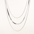 Hanne Triple Layer Snake Chain Necklace