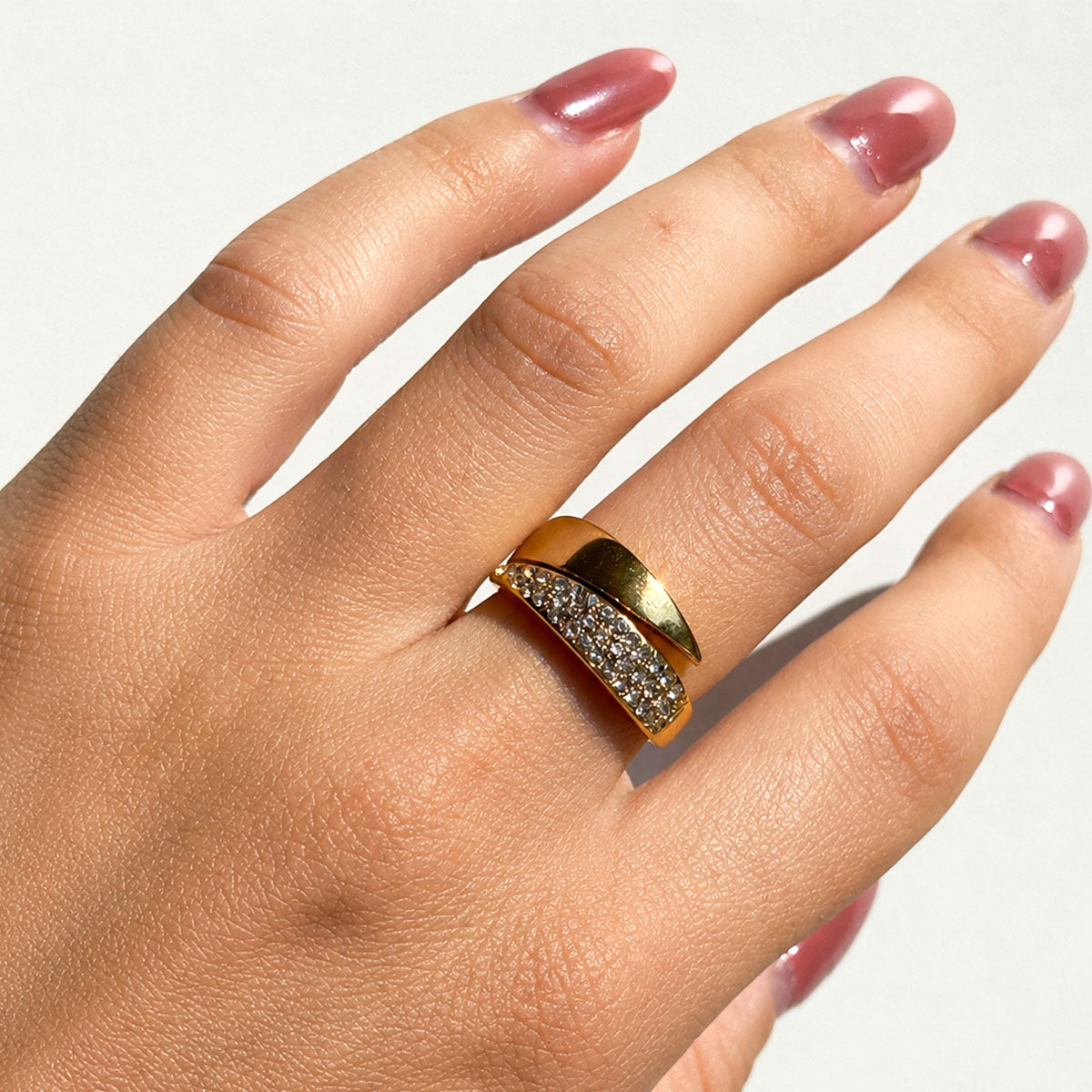 Ines Pavé Wrap Ring