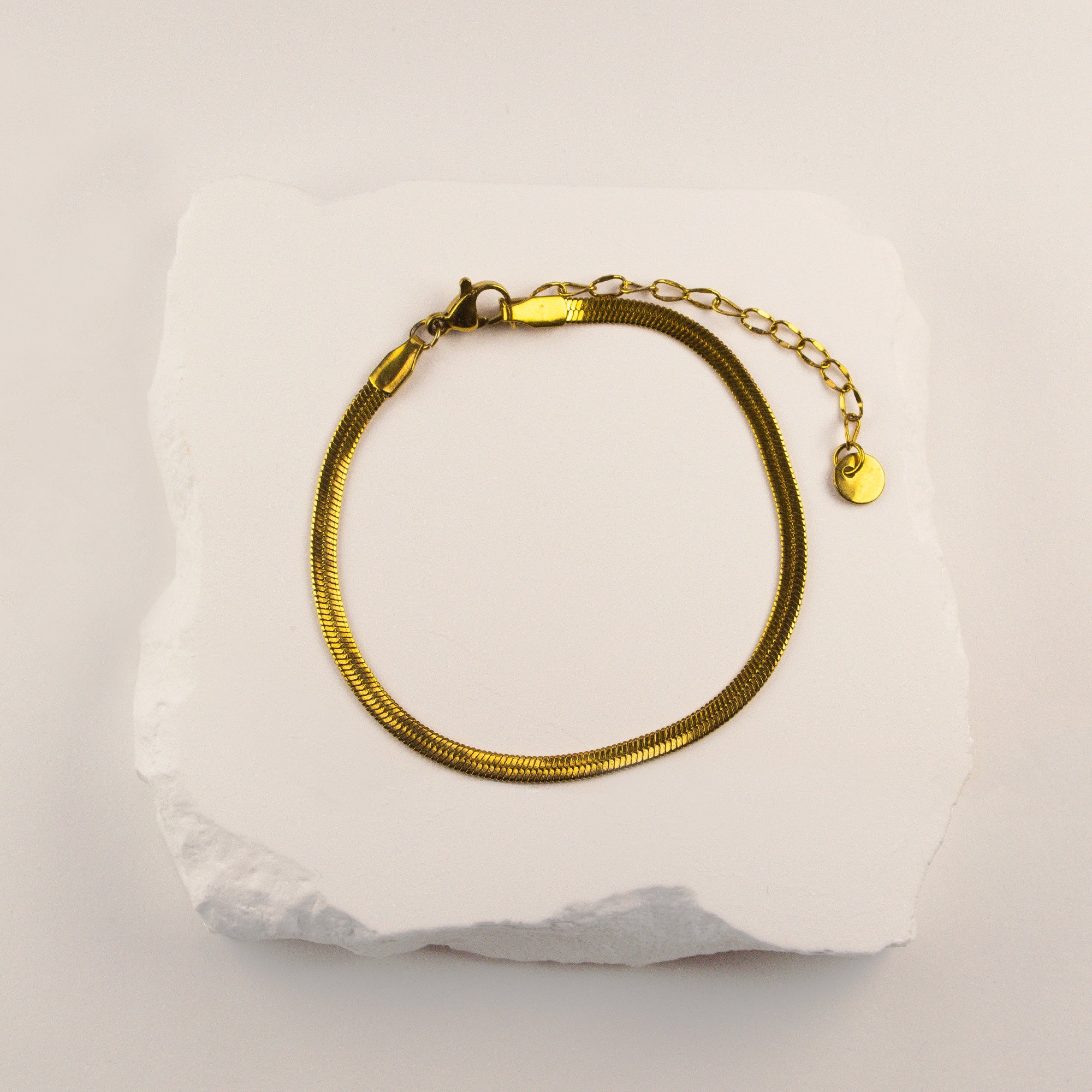 Nia Flat Snake Chain Bracelet