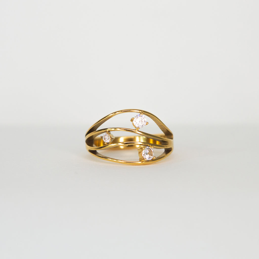 Noel Multi Band Stone Ring