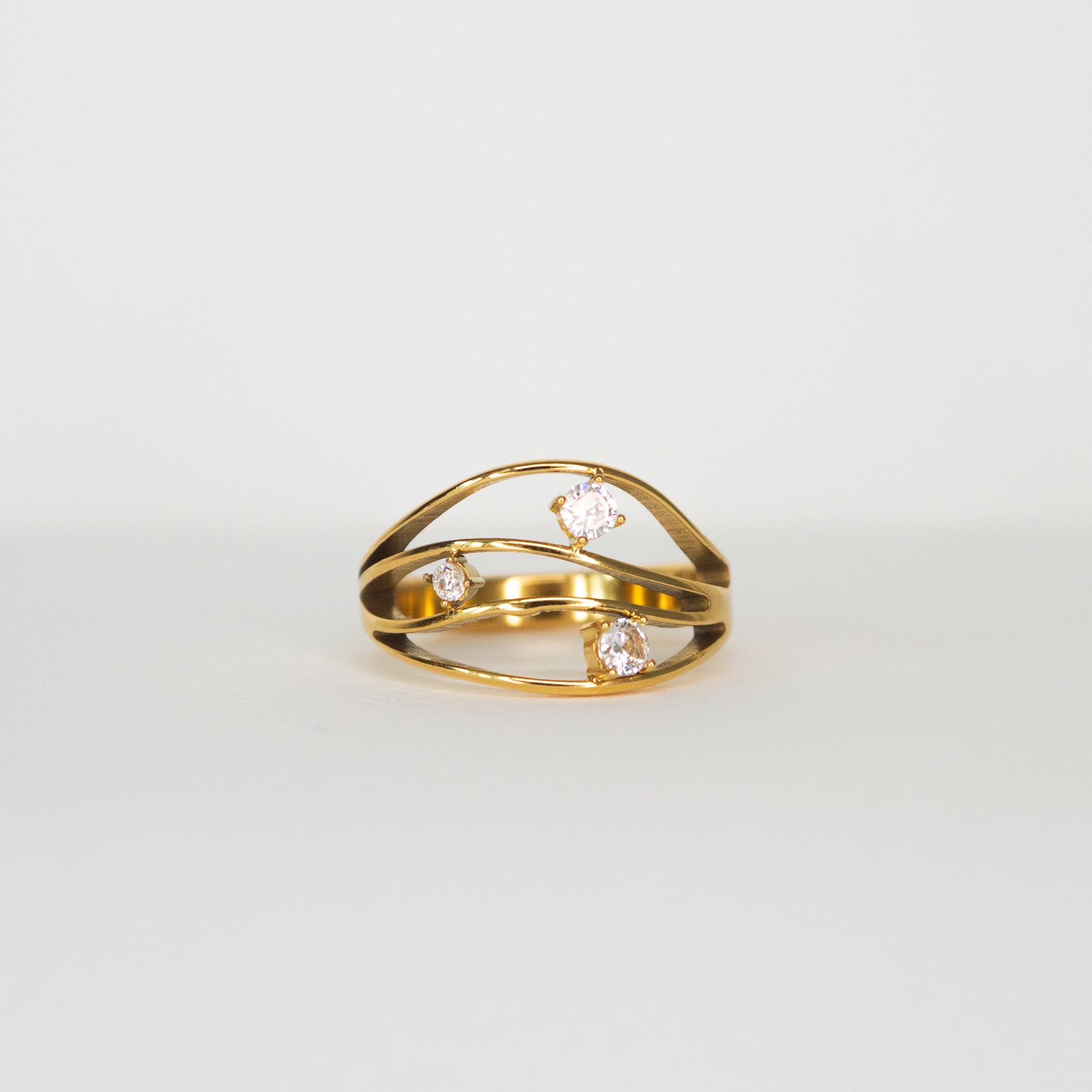 Noel Multi Band Stone Ring