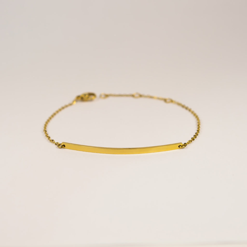 Rosa Curved Bar Bracelet