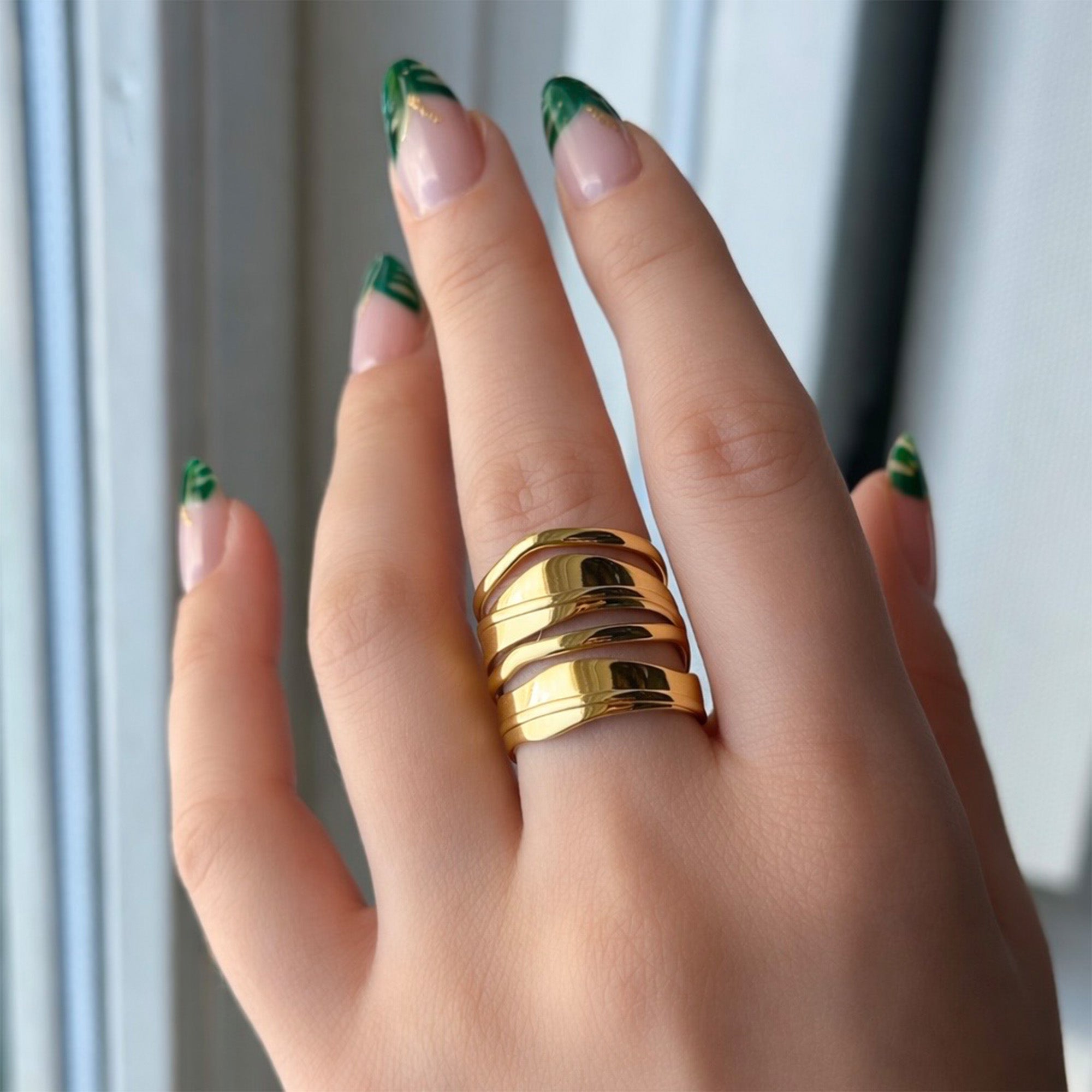 Sena Layered Line Ring