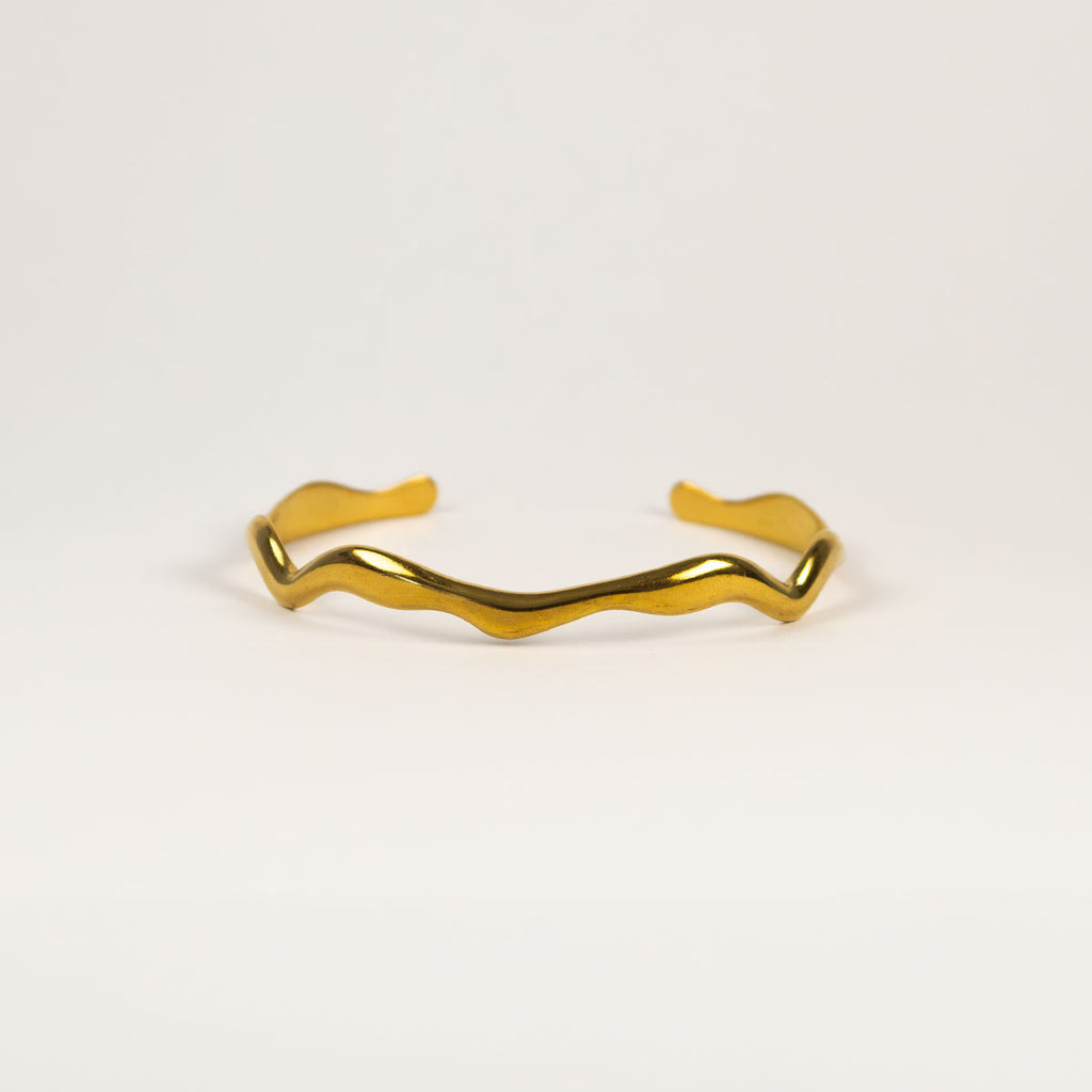 Wren Wavy Cuff Bracelet