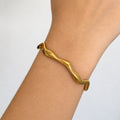Wren Wavy Cuff Bracelet