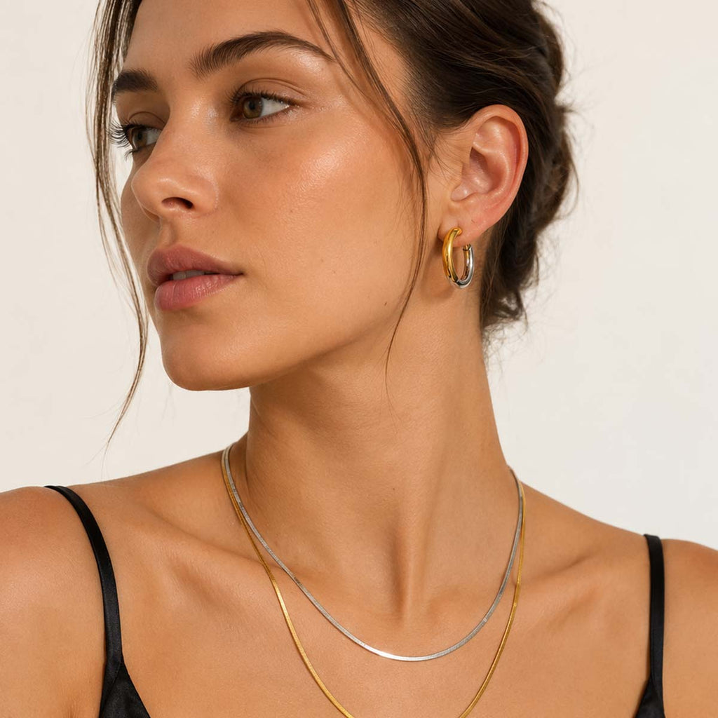 Yvette Split Hoop Earrings