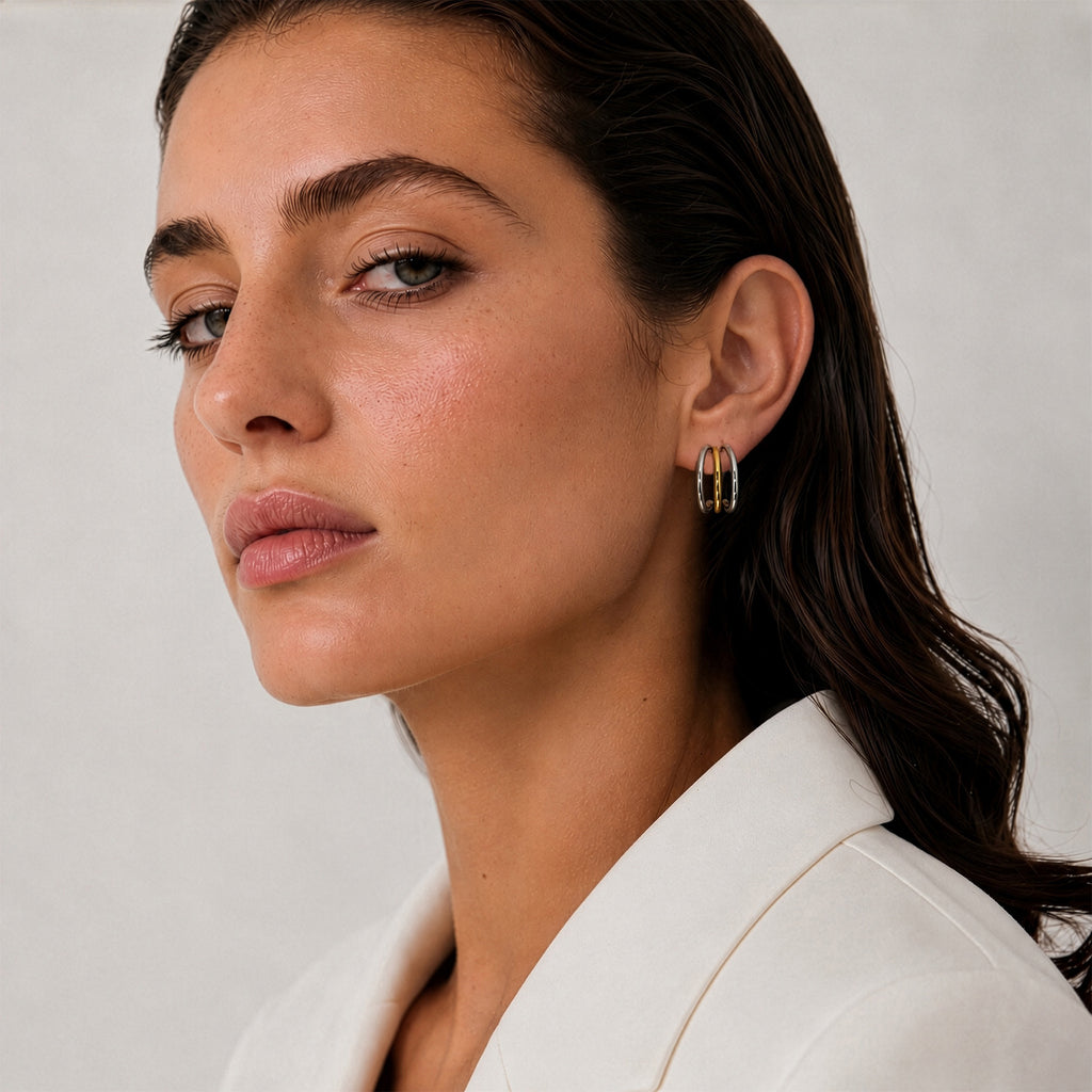 Auri Mixed Hoop Earrings