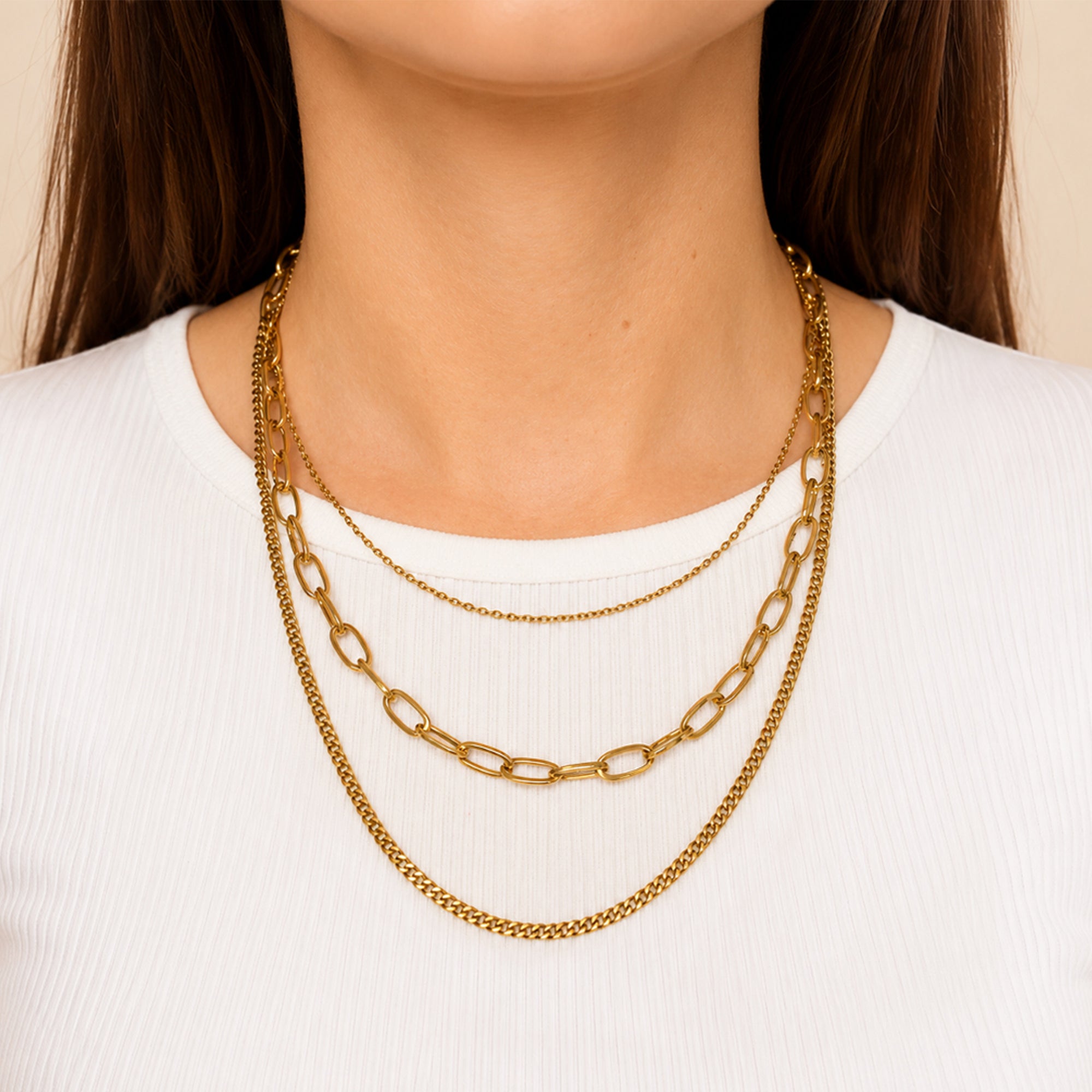 Ayla Triple Layer Necklace