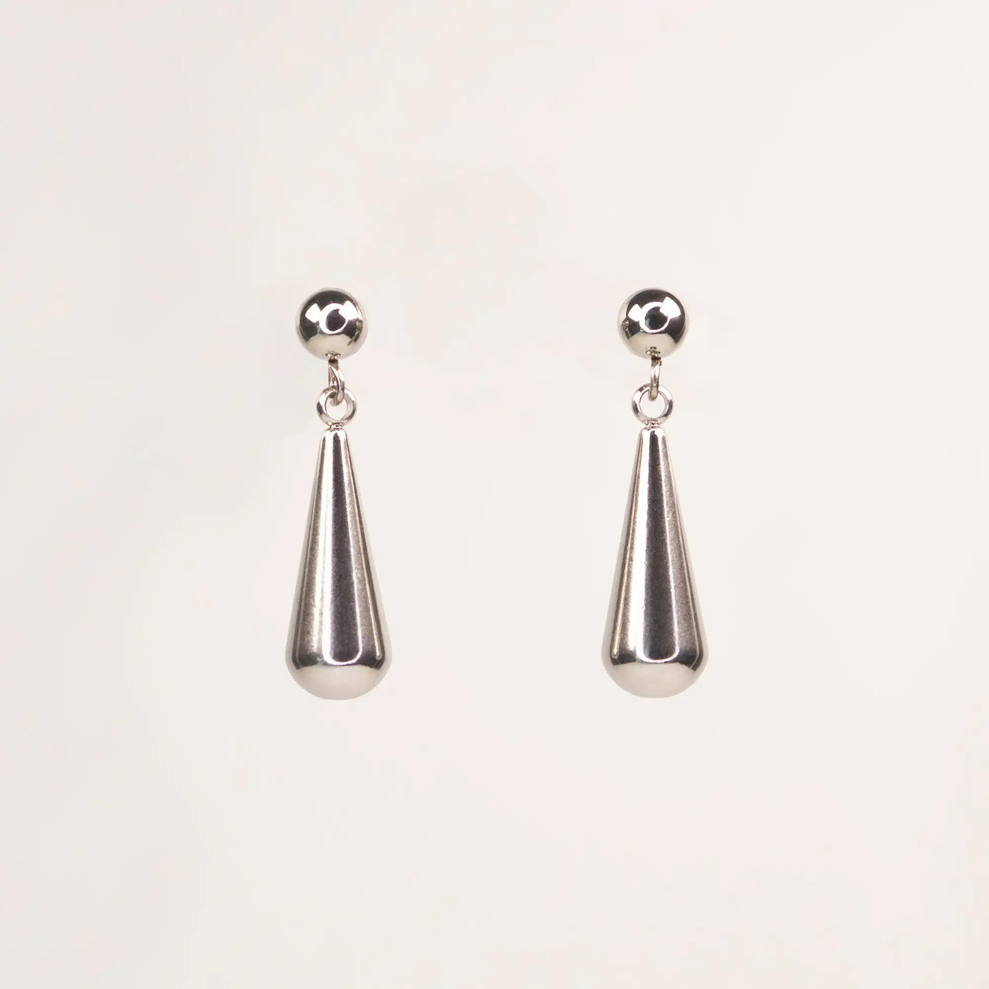 Celeste Teardrop Set silver jewellery set stainless steel — Tamola Jewellery