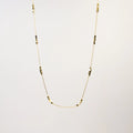 Luma Cube Chain Necklace gold stainless steel — Tamola Jewellery