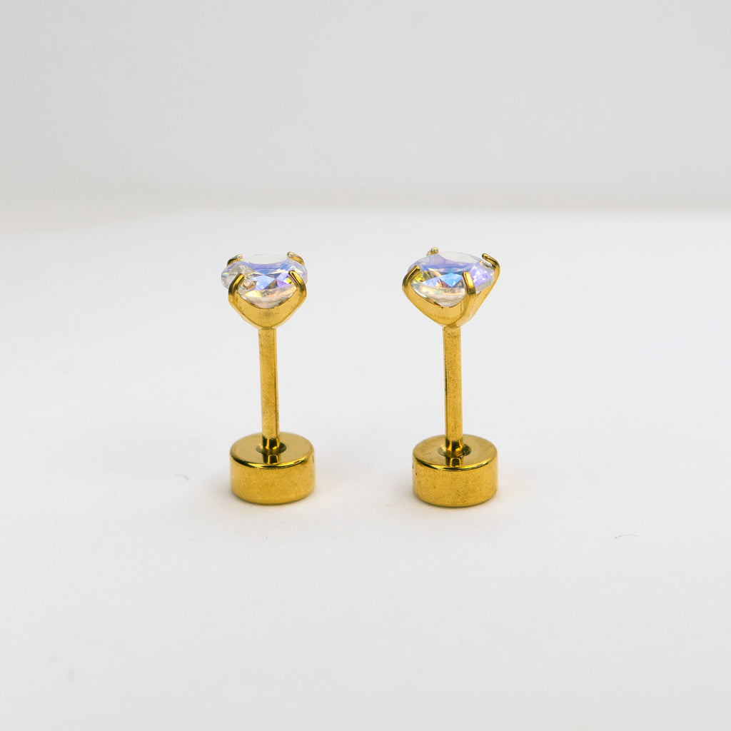 Lumiere Piercing Stack gold full set display — Tamola Jewellery