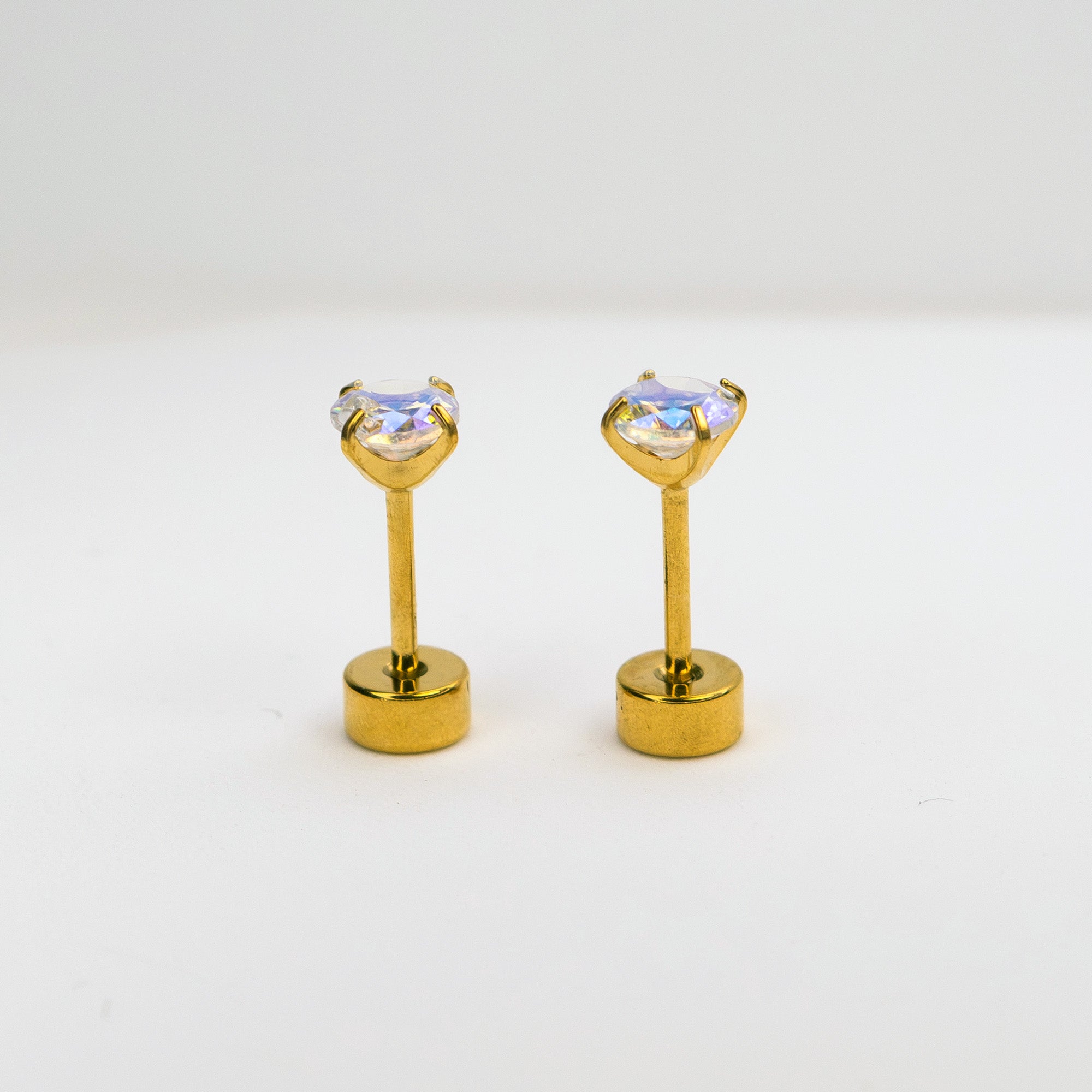 Lumiere Piercing Stack gold full set display — Tamola Jewellery
