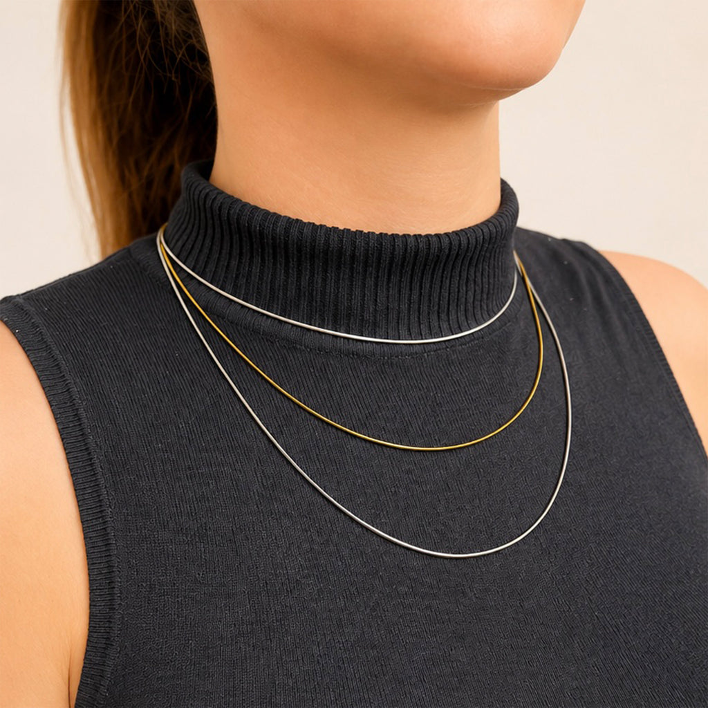 Lune Snake Chain Necklace