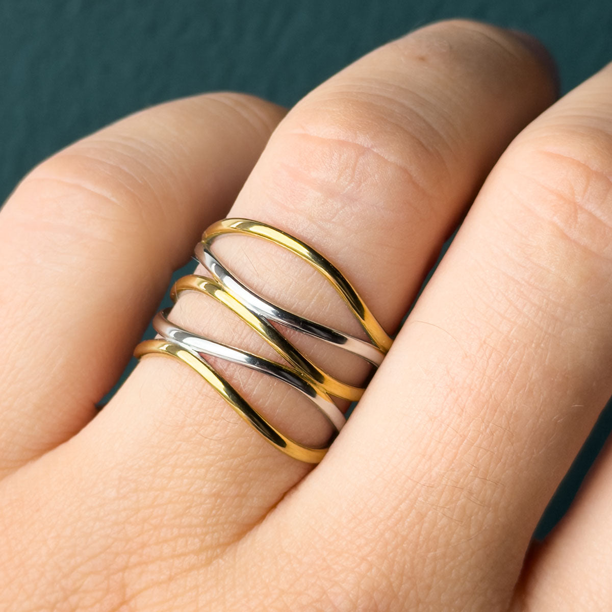 Naya Layered Open Ring