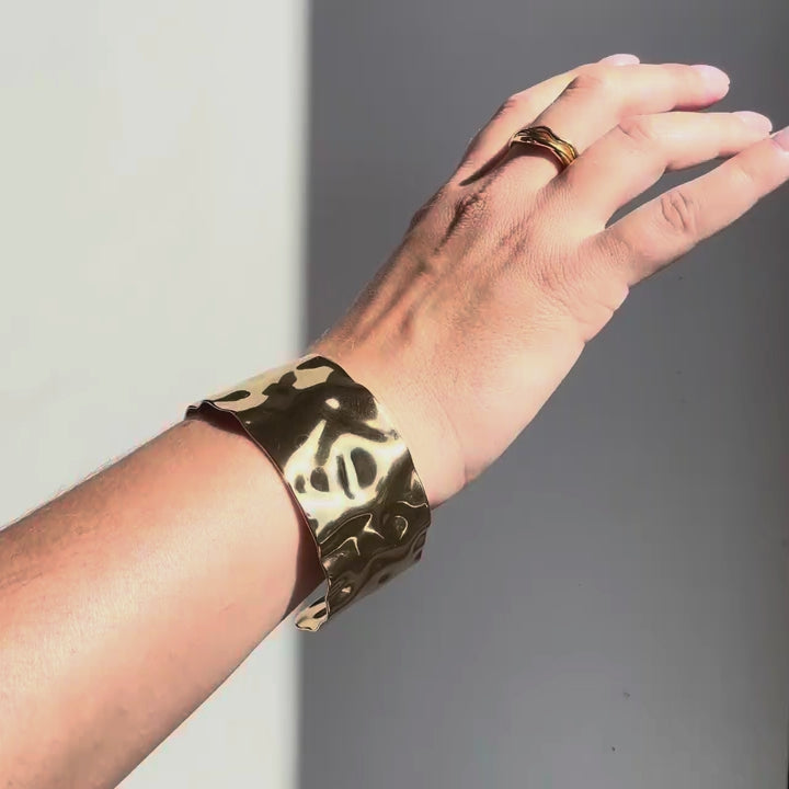 Skye Hammered Cuff Bracelet