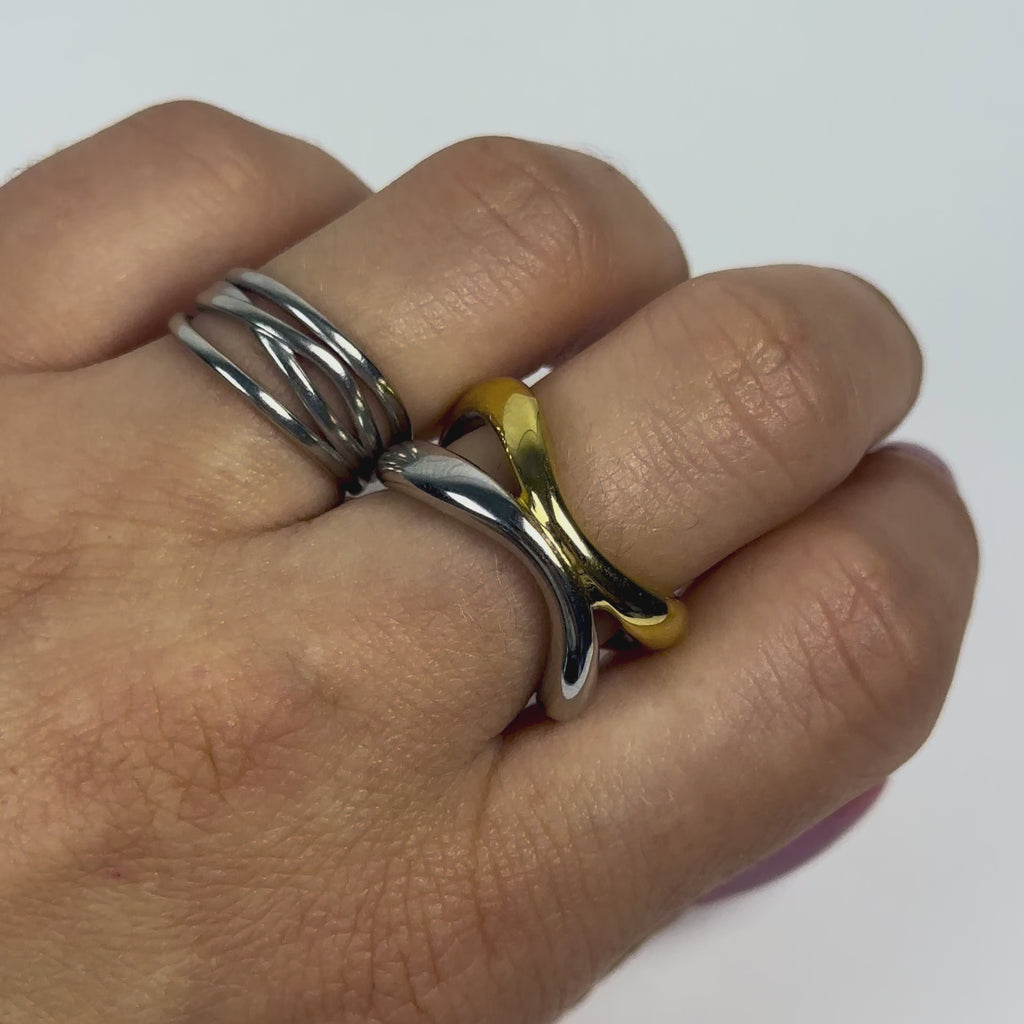 Dena Double Band Open Ring
