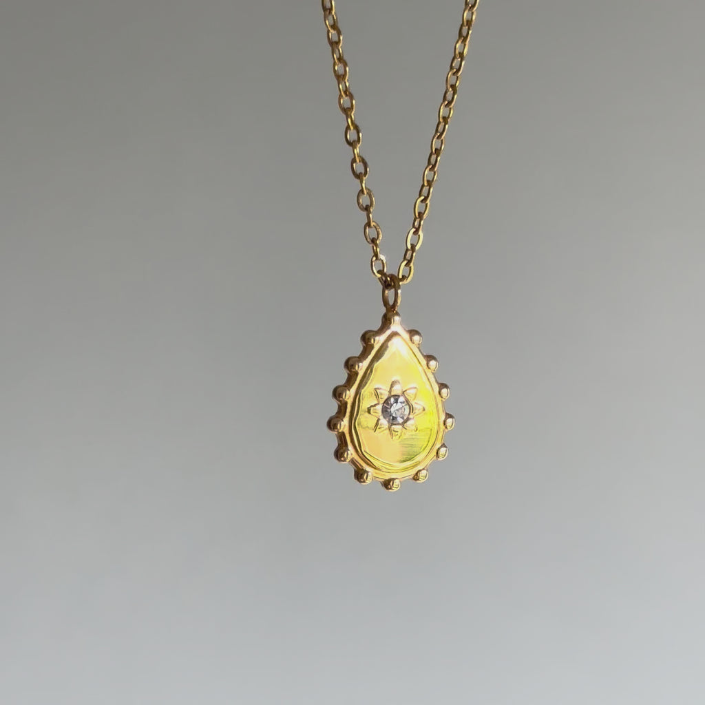 Liora Teardrop Pendant Necklace