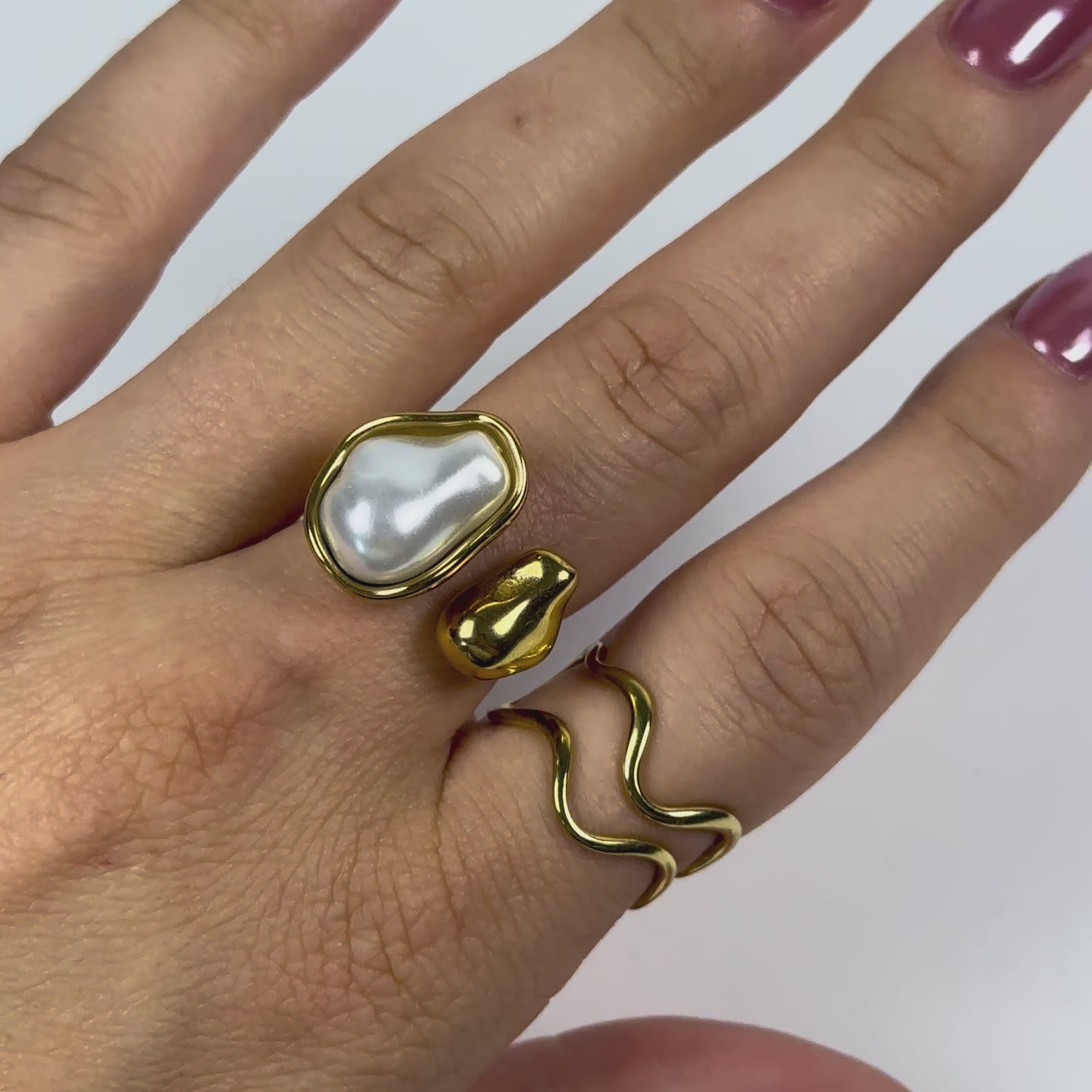 Eira Organic Pearl Ring